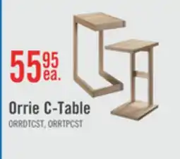 The Brick Orrie 11.75 C-Shaped Chairside Table - Taupe offer