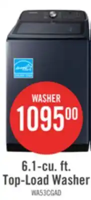 The Brick Samsung 6.1 Cu. Ft. Top-Load Washer - Navy - WA53CG7155ADA4 offer