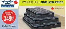 The Brick Springwall Advance Telekon Eurotop Firm Twin Mattress offer