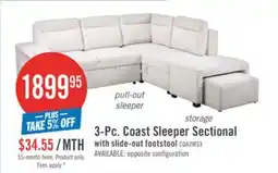 The Brick 3-Pc. Coast Sleeper Sectional offer