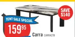 The Brick Carra 47.64 Modern Coffee Table with Marble-Look Top - Black offer