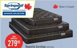 The Brick Springwall Advance Regatta Eurotop Medium Twin Mattress offer