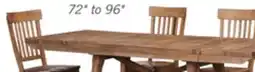 The Brick Cedar 6pc Dining Set with Table, Bench & 4 Chairs, Pine Wood, Trestle-Base, 72.07W offer