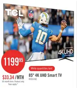 The Brick 85 4K UHD Smart TV offer