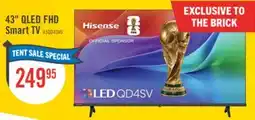 The Brick Hisense 43 QD4SV QLED FHD Smart TV (43QD4SV) – 2026 Model offer