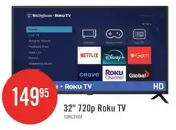 The Brick Westinghouse 32 HD Roku Smart TV offer