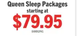 The Brick Queen Sleep Packages offer