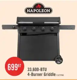The Brick 33,600-BTU 4-Burner Griddle offer