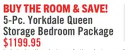 The Brick 5-Pc. Yorkdale Queen Storage Bedroom Package offer