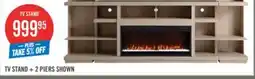 The Brick TV STAND + 2 PIERS SHOWN offer