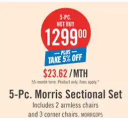 The Brick 5-Pc. Morris Sectional Set offer