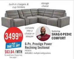 The Brick 6-Pc. Prestige Power Reclining Sectional offer