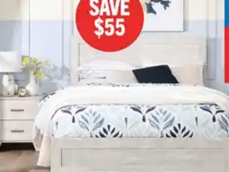 The Brick Arbor 5pc Bedroom Set with Panel Bed, Dresser & Mirror, Driftwood White - Queen Size offer