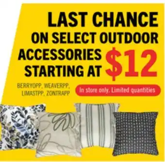 The Brick LAST CHANCE ON SELECT OUTDOOR ACCESSORIES offer