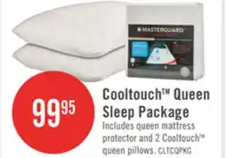 The Brick Masterguard Cooltouch Queen Mattress Protector with 2 Queen Pillows offer