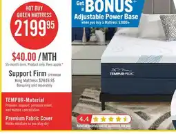 The Brick Tempur-Pedic TEMPUR Support Firm Queen Mattress offer