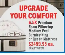 The Brick Stearns & Foster Burnley Luxury Pillowtop Medium King Mattress offer