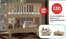 The Brick Storkcraft Santorini Deluxe 3-in-1 Convertible Bassinet - Driftwood offer