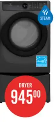 The Brick Electrolux 8 Cu. Ft. Electric Dryer - Titanium - Stackable - ELFE743CAT offer