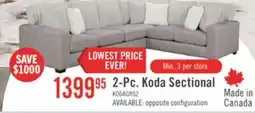 The Brick 2-Pc. Koda Sectional offer