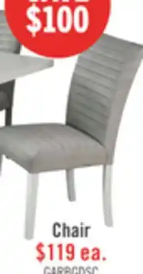 The Brick Garbo Dining Chair with Velvet Fabric, Wood - Grey offer