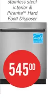 The Brick GE 24 51 dBA Built-In Dishwasher with Piranha Hard Food Disposer - Stainless Steel - GDT225SSLSS offer