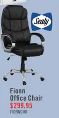The Brick Chaise de bureau réglable Fionn de Sealy de 30,5 po - noire offer