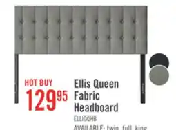 The Brick Ellis Upholstered Headboard in Grey Fabric, Button Tufted - Queen Size offer