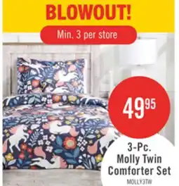 The Brick Molly 3-Piece Twin Comforter Set offer