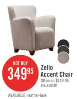 The Brick Zello 29.75 Linen-Look Fabric Accent Chair - Linen offer