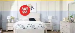 The Brick Arbor 5pc Bedroom Set with Panel Bed, Dresser & Mirror, Driftwood White - Queen Size offer