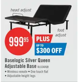 The Brick Baselogic Silver Queen Adjustable Base offer