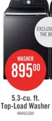 The Brick Samsung 6.2 Cu. Ft. Pet Care Top-Load Washer and 7.4 Cu. Ft. Electric Dryer offer