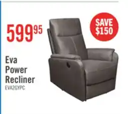 The Brick Eva 29.5 Faux Suede Power Reclining Chair - Dark Grey offer