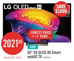 The Brick LG 65 C6 OLED 4K Smart webOS TV (OLED65C6PUA.ACC) - 2026 Model offer