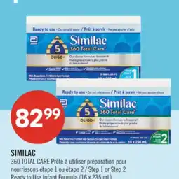Pharmaprix SIMILAC 360 TOTAL CARE Step 1 or Step 2 Ready to Use Infant Formula offer