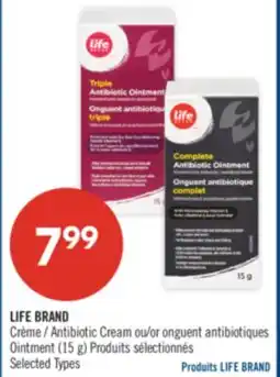 Pharmaprix LIFE BRAND Antibiotic Cream or Ointment offer