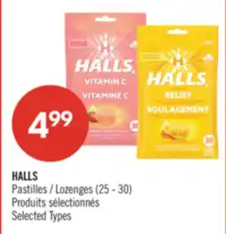 Pharmaprix HALLS Lozenges offer