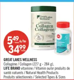 Pharmaprix GREAT LAKES WELLNESS Collagen (227 g - 284 g), LIFE BRAND Vitamin or Natural Health Products offer