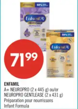 Pharmaprix ENFAMIL A+ NEUROPRO (2 x 445 g) or NEUROPRO GENTLEASE (2 x 431 g) Infant Formula offer