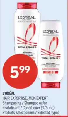 Pharmaprix L'ORÉAL HAIR EXPERTISE, MEN EXPERT Shampoo or Conditioner offer