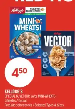 Pharmaprix KELLOGG'S SPECIAL K, VECTOR or MINI-WHEATS! Cereal offer