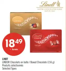 Pharmaprix LINDT LINDOR Boxed Chocolate offer