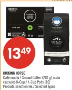 Pharmaprix KICKING HORSE Ground Coffee (284 g) or K-Cup Pods (10) offer