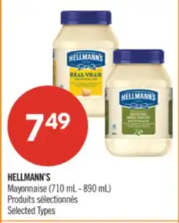 Pharmaprix HELLMANN'S Mayonnaise (710 mL - 890 mL) offer