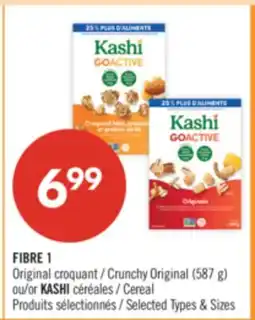 Pharmaprix FIBRE 1 Original Crunchy Original (587 g) or KASHI Cereal offer