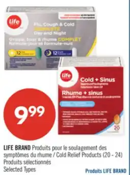 Pharmaprix LIFE BRAND Cold Relief Products offer