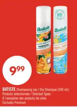 Pharmaprix BATISTE Dry Shampoo (200 mL) offer