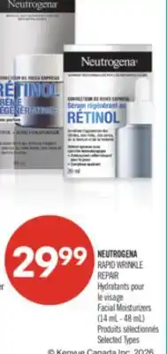 Pharmaprix NEUTROGENA RAPID WRINKLE REPAIR Facial Moisturizers offer
