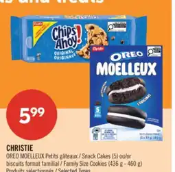 Pharmaprix CHRISTIE OREO MOELLEUX Snack Cakes (5) or Family Size Cookies (436 g - 460 g) offer